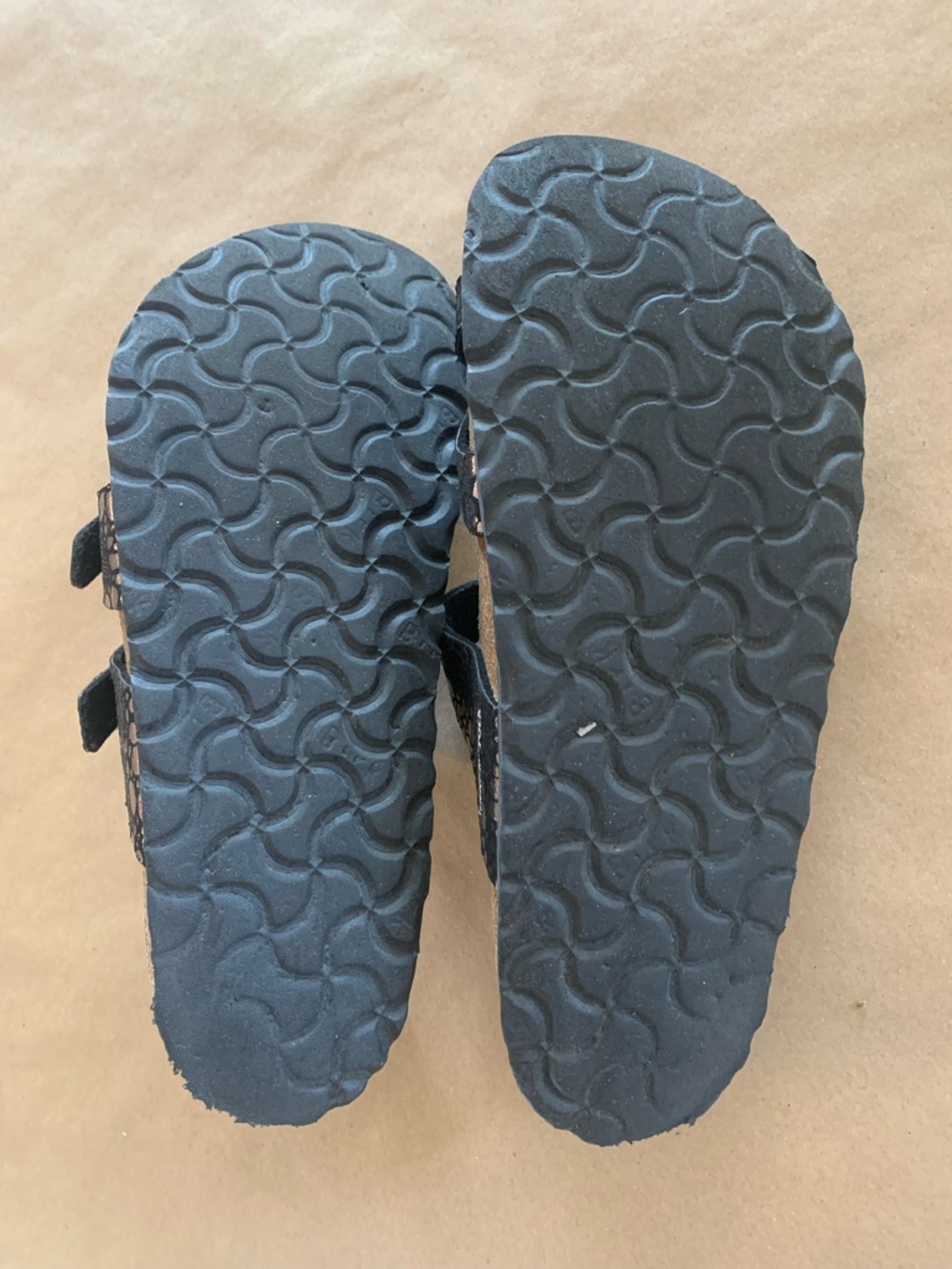 Birkenstock Mayari Birko Flor Black Metallic Stones Pebble-Print Sandals Size 37 - Picture 5 of 6
